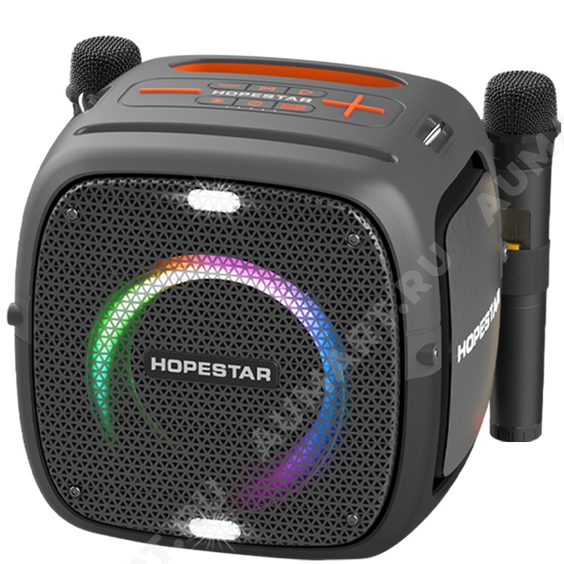Портативная колонка Hopestar Party One с двумя микрофонами 80w